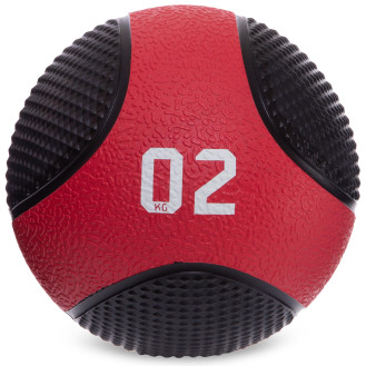 М'яч-медбол для кросфіту Medicine Ball FI-2824-2 2 кг чорний