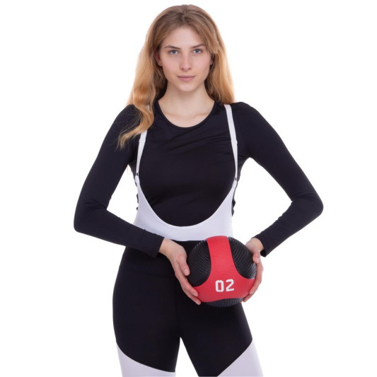 М'яч-медбол для кросфіту Medicine Ball FI-2824-2 2 кг чорний