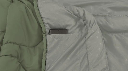 Спальний мішок Outwell Pine/+2°C Olive Green Left
