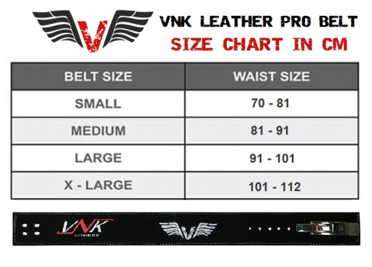 Пояс для важкої атлетики VNK Leather Pro M