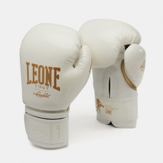 Боксерські рукавиці Leone Mono White 10 ун