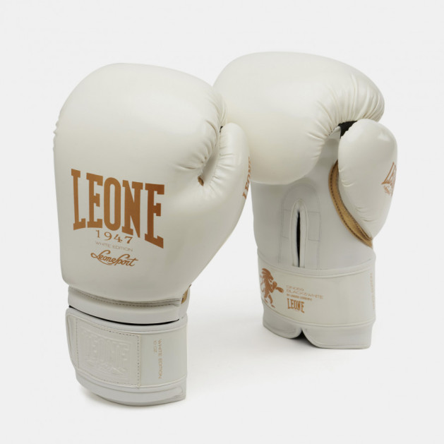 Боксерські рукавиці Leone Mono White 10 ун