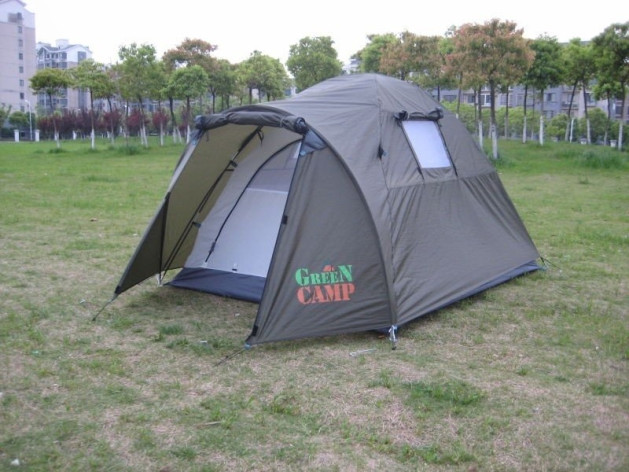 Удобная двухместная палатка Green Camp 3006
