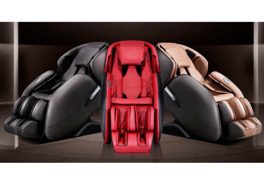 Масажне крісло AlphaSonic II + Braintronics Limited Edition grey-red