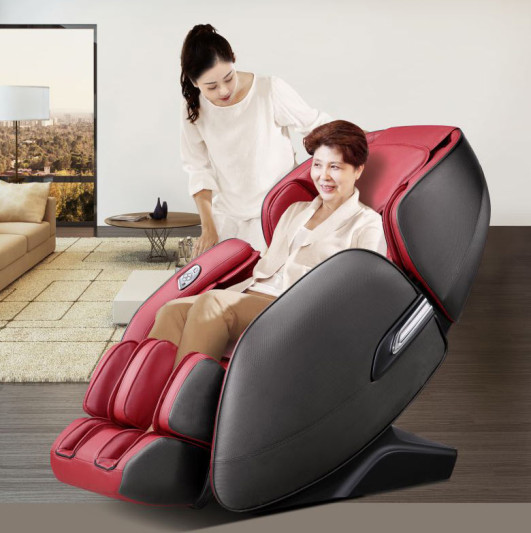 Масажне крісло AlphaSonic II + Braintronics Limited Edition grey-red