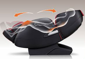 Масажне крісло AlphaSonic II + Braintronics Limited Edition grey-red