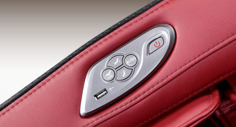 Масажне крісло AlphaSonic II + Braintronics Limited Edition grey-red