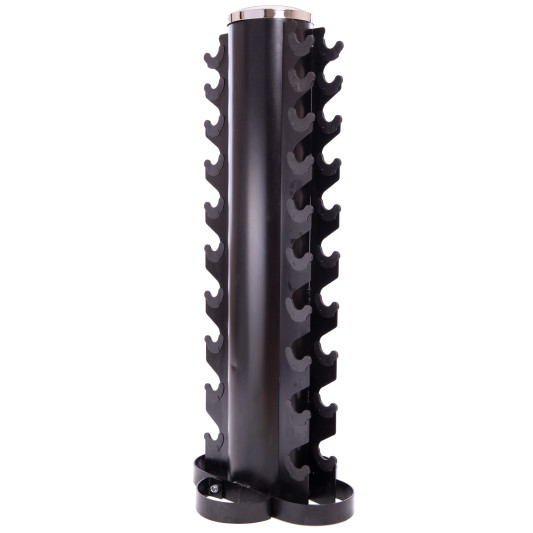 Гантели шестигранные со стойкой ряд 1-10 кг Rubber Hexagon Dumbbell