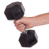 Гантели шестигранные со стойкой ряд 1-10 кг Rubber Hexagon Dumbbell