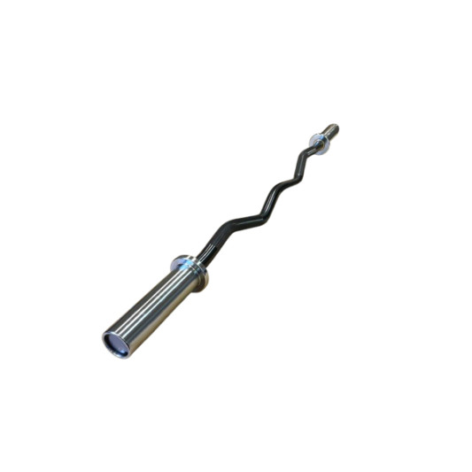Гриф олімпійський W-подібний Generation Fitness OB-05 із замками 120 см