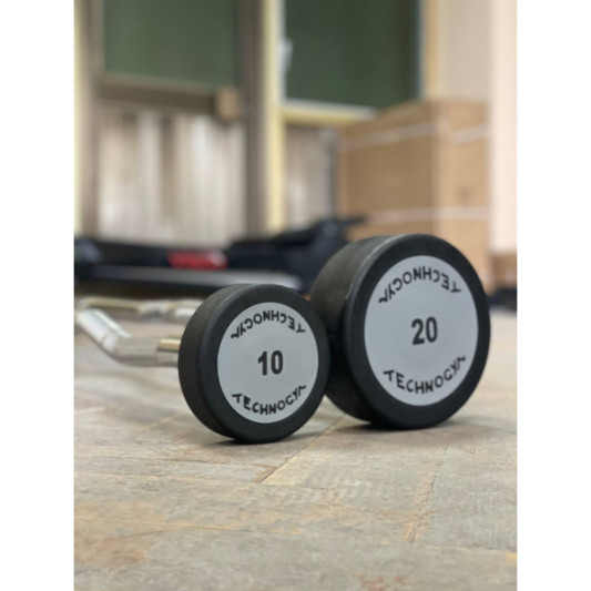 Набор изогнутых фиксированных штанг шаг 5 вес 100 кг Technogym TGW-10-30