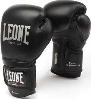 Боксерські рукавиці Leone Professional Black 14 ун