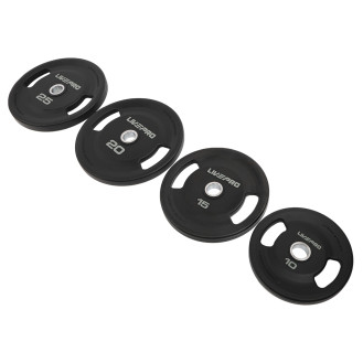 Диски поліуретанові 2 Handle металева втулка LiveUp LP8337 10-15-20-25 кг