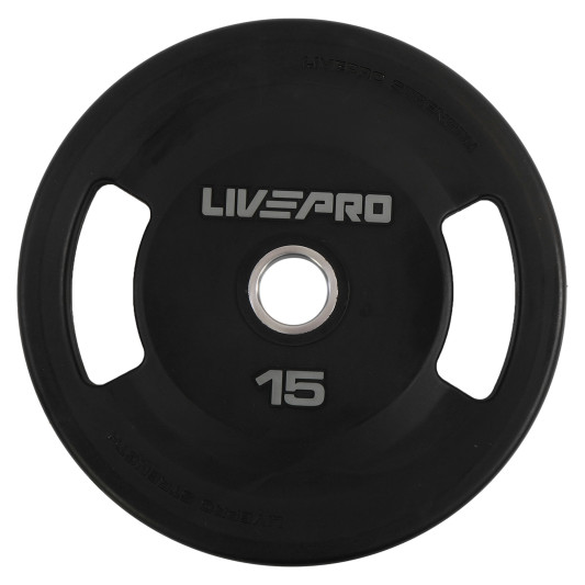 Диски поліуретанові 2 Handle металева втулка LiveUp LP8337 10-15-20-25 кг