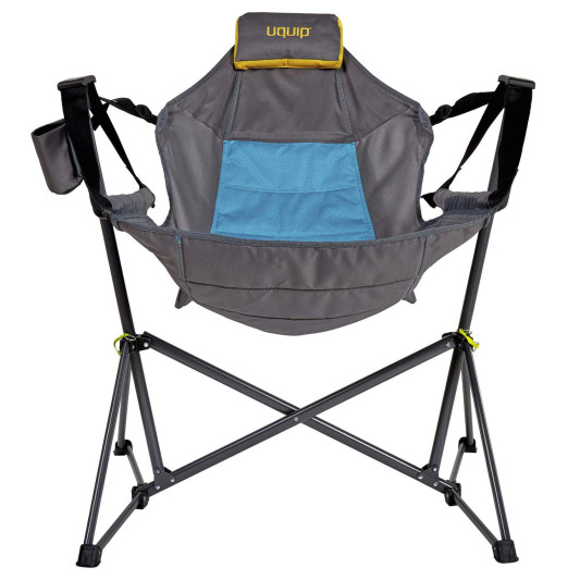 Крісло-гойдалка розкладне Uquip Rocky Blue/Grey