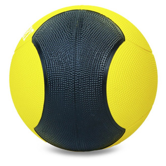 М'яч медбол для тренувань Medicine Ball FI-5121-1 1 кг жовтий-чорний
