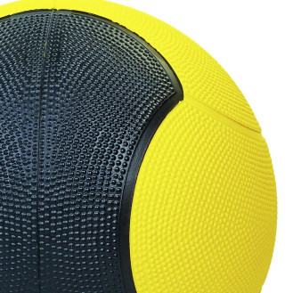 М'яч медбол для тренувань Medicine Ball FI-5121-1 1 кг жовтий-чорний