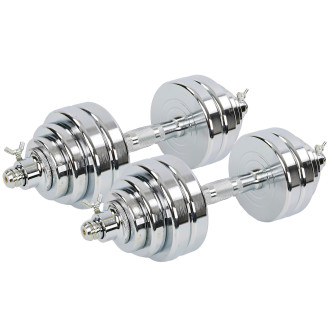 Гантели разборные стальные хромированные SP-Sport TA-8052-30