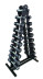 Гантельный ряд RN-Sport BLACK 1-10 кг со стойкой