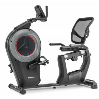 Горизонтальный велотренажер Hop-Sport HS-100L Edge черный iConsole+ мат