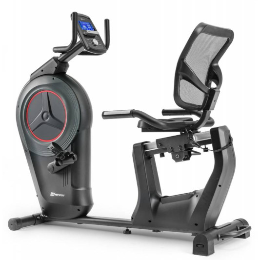 Горизонтальний велотренажер Hop-Sport HS-100L Edge чорний iConsole+ мат