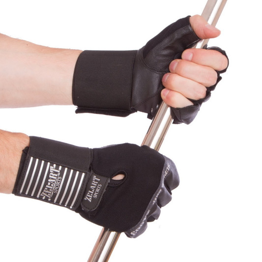 Перчатки атлетические с фиксатором запястья Prof Fitness 8117 L