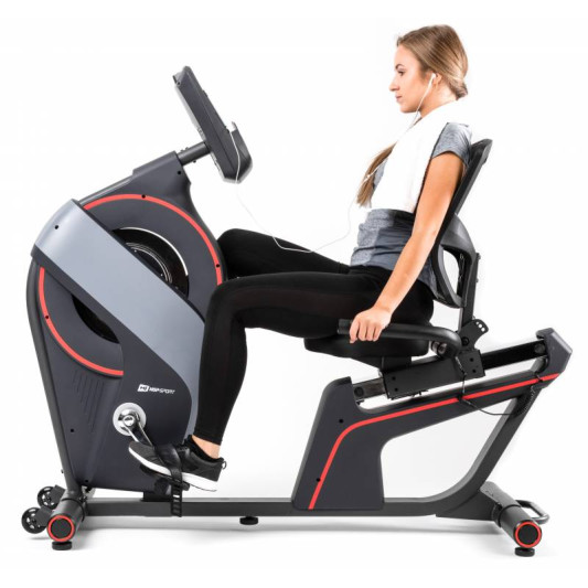 Горизонтальний велотренажер Hop-Sport HS-200L Dust iConsole+