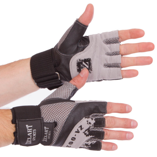 Перчатки атлетические с фиксатором запястья Furious Fitness ZB-8121 L