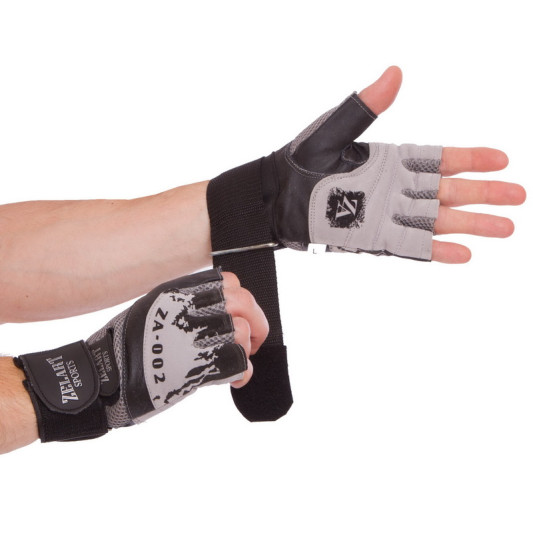 Перчатки атлетические с фиксатором запястья Furious Fitness ZB-8121 L