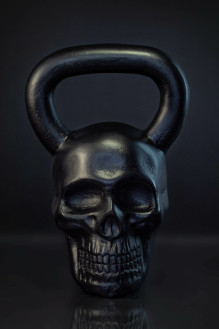 Гиря Череп black 16 кг