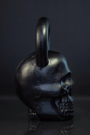 Гиря Череп black 16 кг