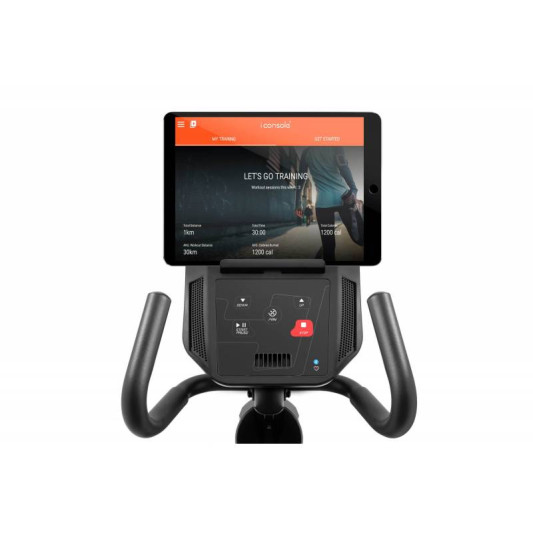 Горизонтальний велотренажер Hop-Sport HS-300L Canion з телеметричним поясом + мат під тренажер