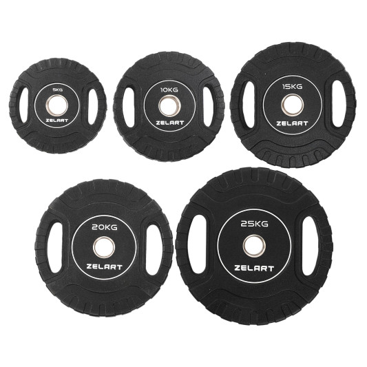 Диски полиуретановые Zelart TA-3438 51 мм 5-10-15-20-25 кг