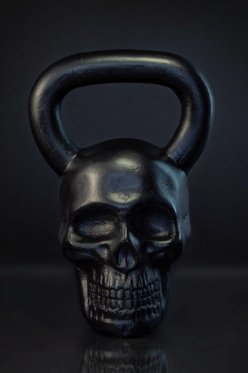 Гиря Череп (black) 18 кг