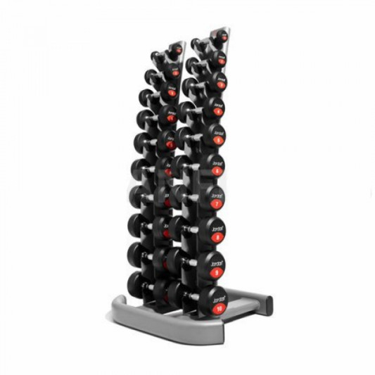 Гантельный ряд 1-10кг + стойка Fitnessport FDS-01