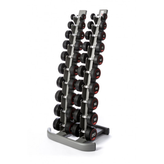 Гантельный ряд 1-10кг + стойка Fitnessport FDS-01