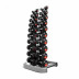 Гантельный ряд 1-10кг + стойка Fitnessport FDS-01