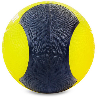 Медбол для тренувань Medicine Ball FI-5121-6 6 кг жовтий-чорний