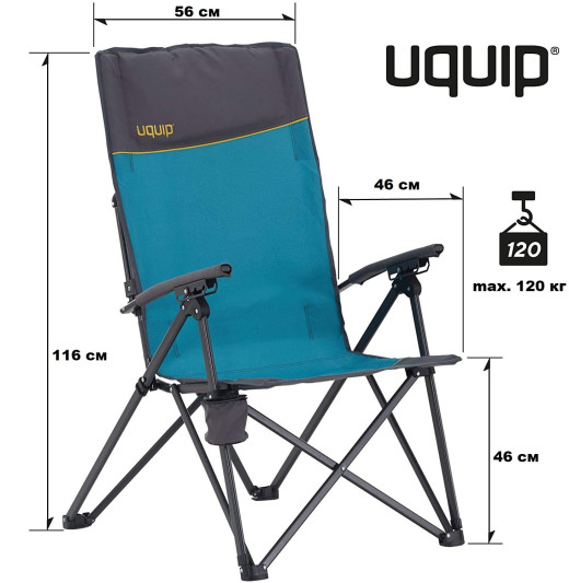 Розкладне крісло Uquip Becky Blue/Grey