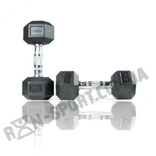 Гантели шестигранные Rubber Hexagon Dumbbell. Цена за 1 кг