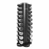 Гантельный ряд 1-10 кг хром D-04 со стойкой Fitnessport DR-18