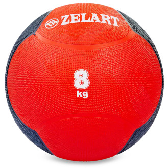 М'яч медичний Medicine Ball FI-5121-8 8 кг червоний-чорний