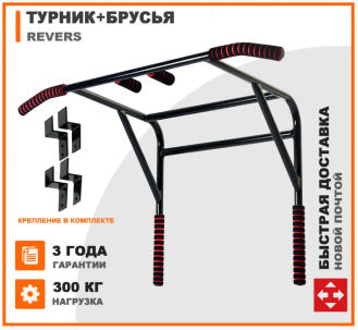 Комплекс турник-брусья настенный съемный Revers