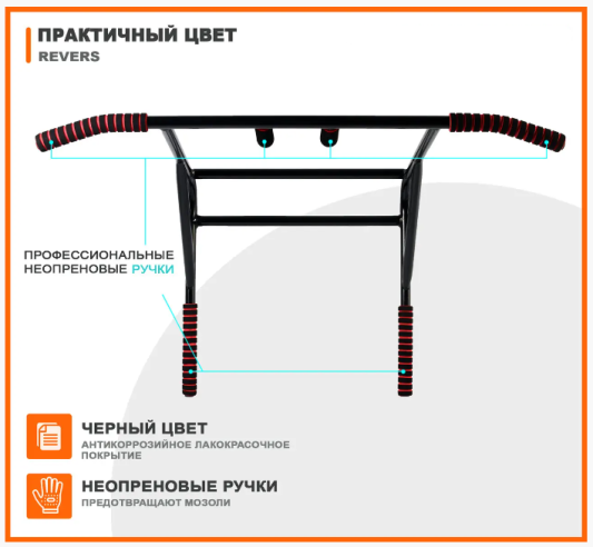 Комплекс турнік-бруси настінний з'ємний Revers