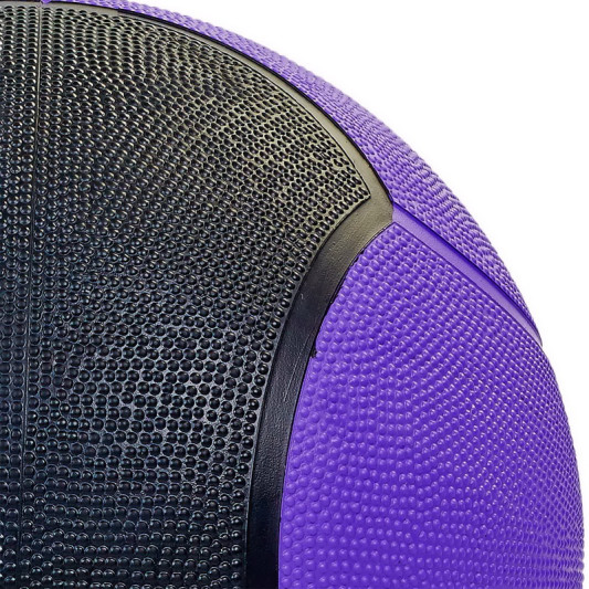 Мяч медицинский медбол Medicine Ball FI-5121-10 10 кг фиолетовый-черный