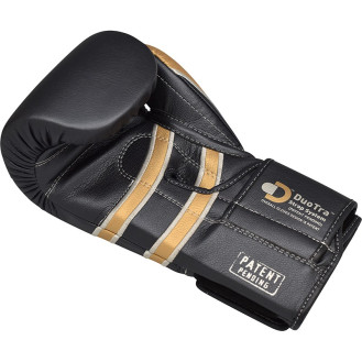 Боксерські рукавиці RDX Leather Black Gold 12 ун