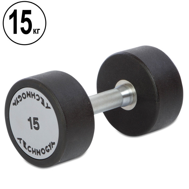 Гантель цільна професійна TECHNOGYM TG-1834-15 1х15 кг