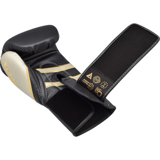 Боксерські рукавиці RDX Leather Black White 16 ун
