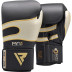 Боксерські рукавиці RDX Leather Black White 14 ун