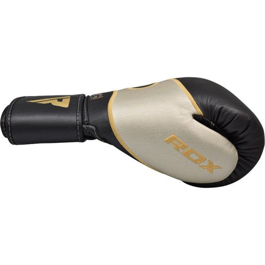 Боксерські рукавиці RDX Leather Black White 14 ун